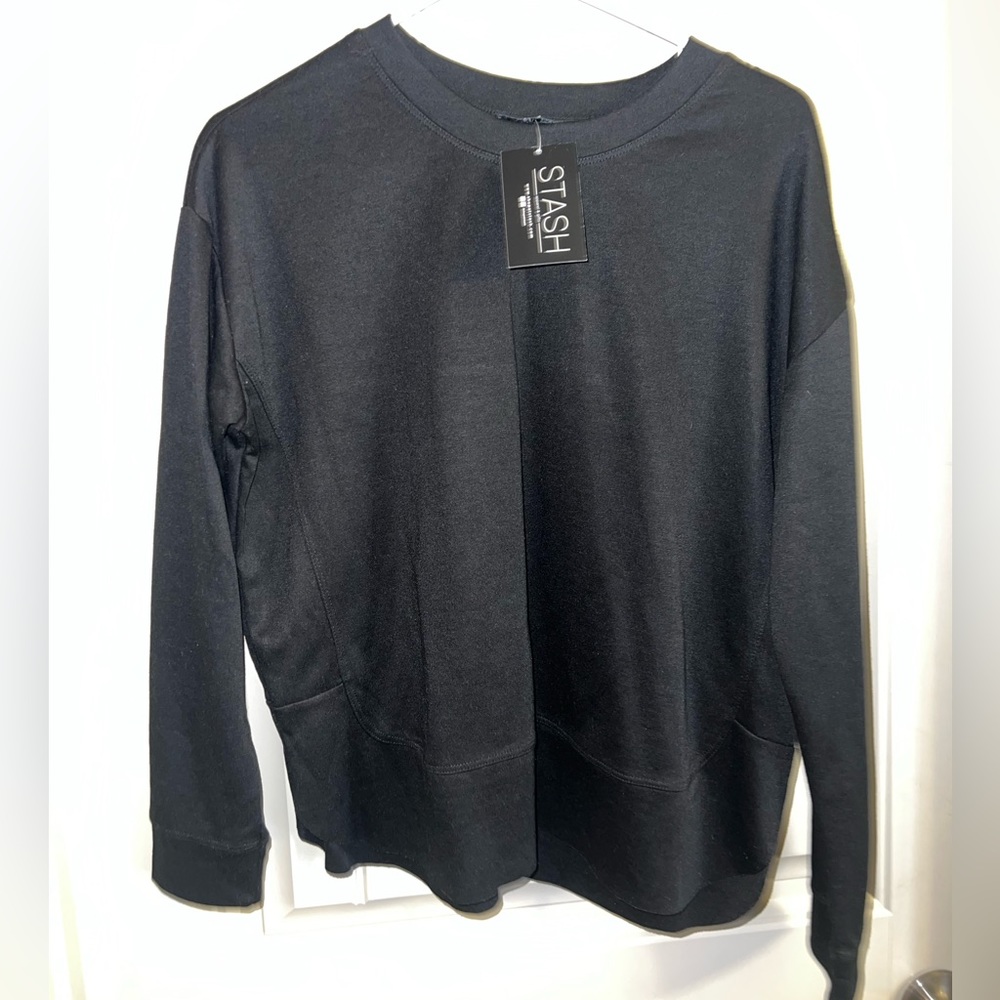 Very J cozy black long sleeve shirt